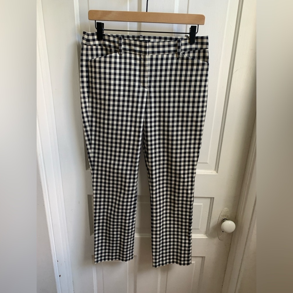Theory Gingham Trousers Size 4
